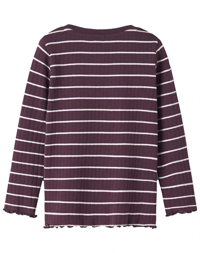 Name It - NMFOlena Slim Top - Mauve Wine